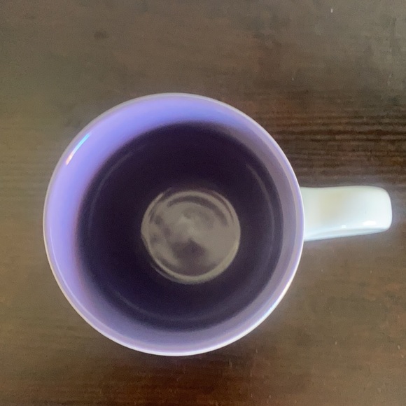 Disney Store Minnie Mouse Jumbo Coffee Mug Violets inside Purple Dress Bow - Picture 5 of 6